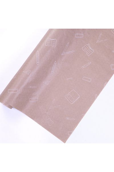 Bimotif Stationery Patterned Kraft-White Pack Paper - 70X100 cm 5 Pieces