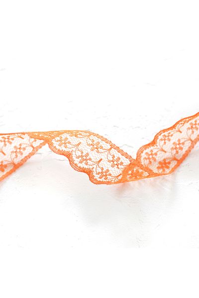 Bimotif Orange Lace Ribbon - 2 Meters, 2 Cm