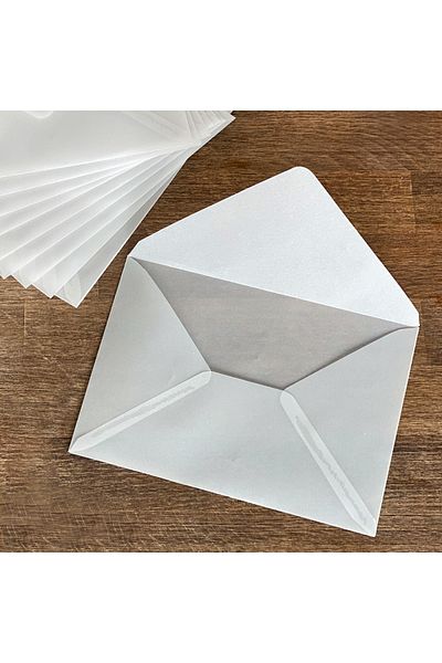 Bimotif White Transparent Envelope, 13x18 Cm 5 Pieces