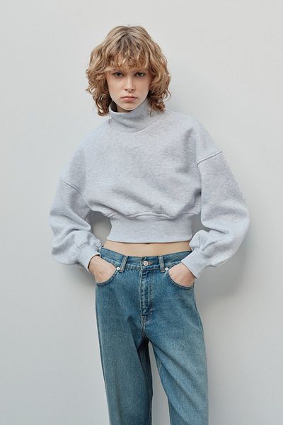 VATKALI Crop Oversize Sweatshirt