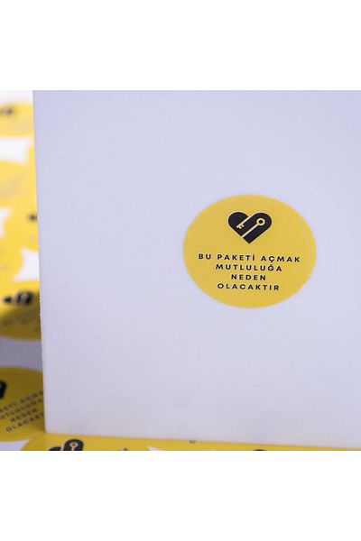 Bimotif 700pcs sticker special for packaging, Opening this package will cause happiness