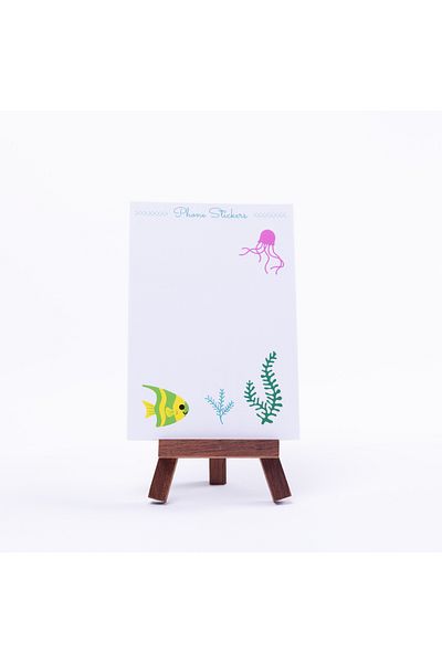 Bimotif Colorful Phone Sticker Set, Underwater 2 Sheets