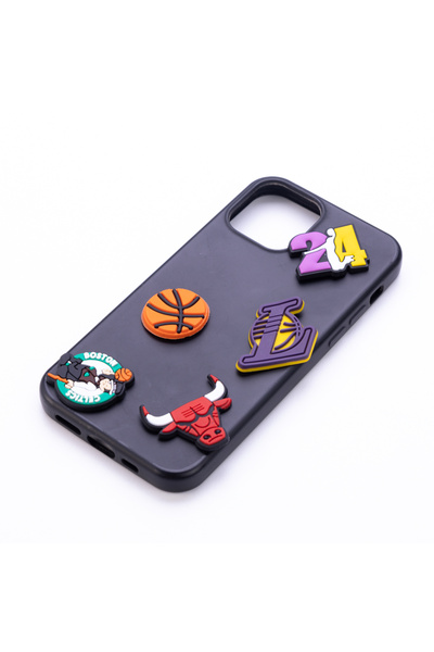 Bimotif Yapışkanlı Telefon Kılıfı Arkası Süsü, Baskebol