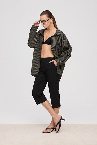 VATKALI Slit leg capri pants
