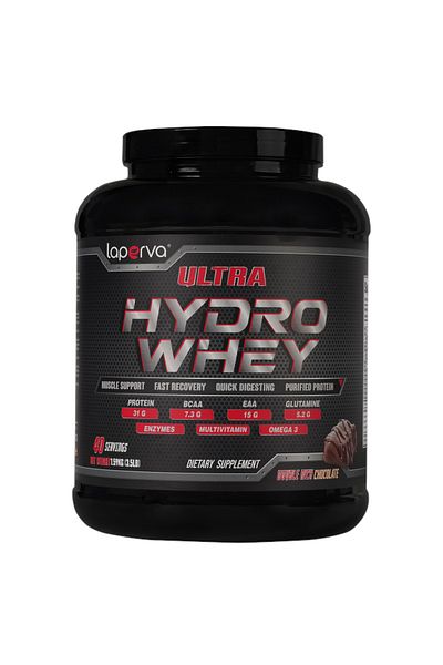 Laperva Ultra Hydro Whey protein, Double Rich Chocolate, 3.5 LB