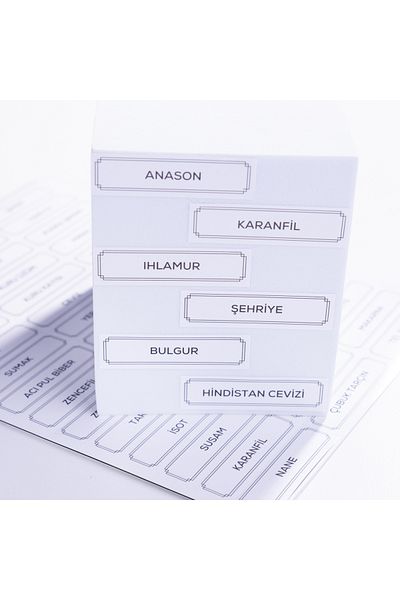 Bimotif Σετ αυτοκόλλητα μικτά μπαχαρικά, κόκκους, ξηροί καρποί, 900 τμχ
