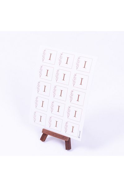 Bimotif Wedding, Wedding Alphabet Letter Set, Letter I, 3.5 cm 30 pcs