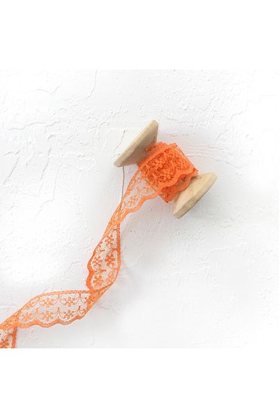 Bimotif Orange Lace Ribbon - 2 Meters, 2 Cm