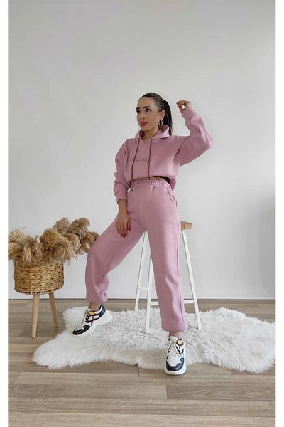 Altı Üstü Butik 3 String Raised Sweatpants-Powder