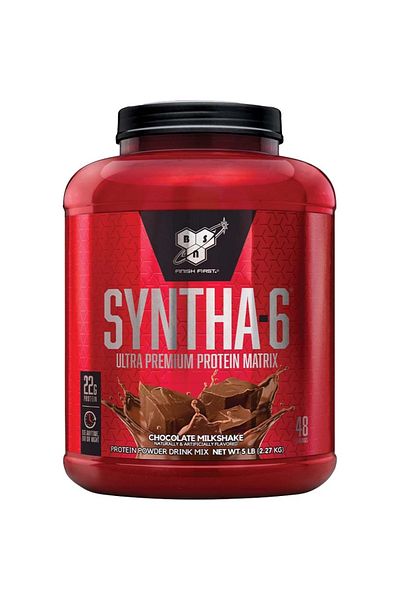 BSN Syntha-6 Whey Protein, Chocolate Milkshake, 5 LB