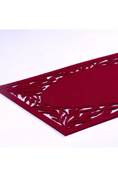 Bimotif Serviciu American Felt Roșu Claret, Filială - 29x45 Cm 1 Buc