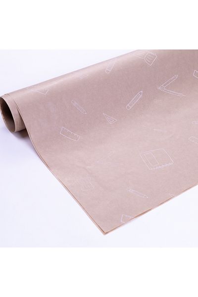 Bimotif Stationery Patterned Kraft-White Pack Paper - 70X100 cm 5 Pieces