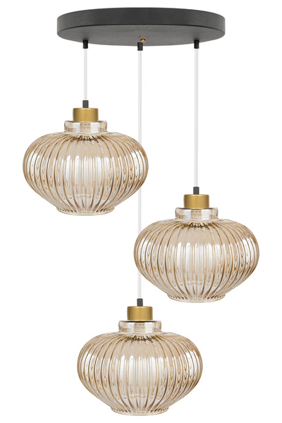 MINIMAL ETICARET VE BILGI TEKNOLOJILERI Ellipse Gold Plafonyer Cam Avize