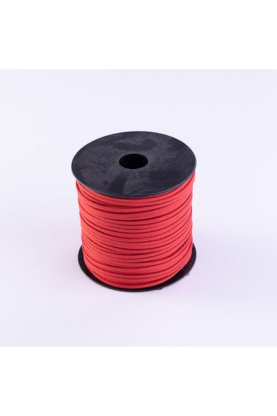 Bimotif Red Decorative Suede Rope, 3mm 10 Meters