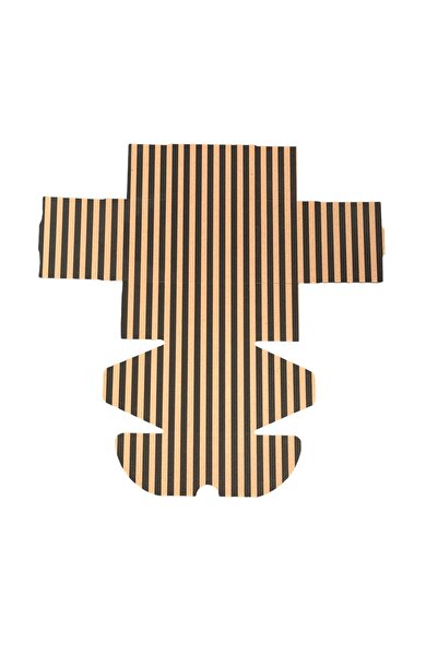 KOLİJET 50 Adet E Ticaret Kargo Kutusu 10*12*5 Cm (ÇİZGİ DESEN)