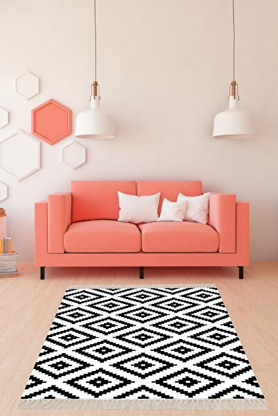 uygun dekor Geometrik Baklava Dilimi Karo Desenli Dijital Baskı Yıkanabilir K...