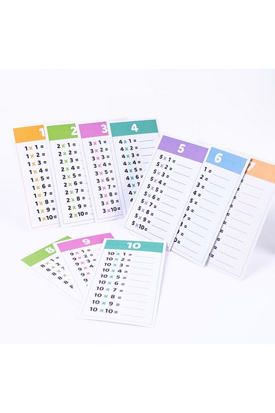 Bimotif 24 Piece Multiplication Table Work Card Set (PROVED AND TEACHER) 1 Piece