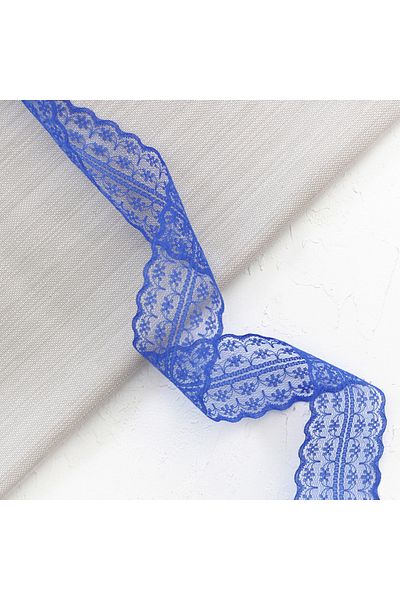 Bimotif Saks μπλε χρώμα, δαντέλα πλάτους 4,5 cm, 5 μέτρα