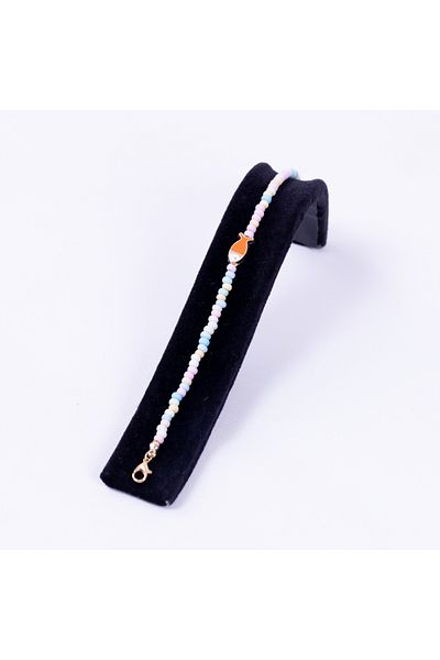 Bimotif Colorful beaded anklets with fish accessories