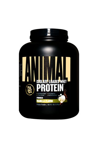 Universal Nutrition Animal Whey Isolate Loaded, Vanilla, 4 LB