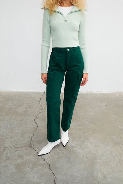 VATKALI High waist carpenter trousers