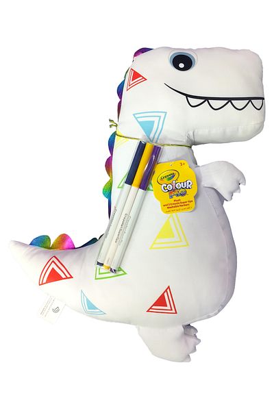 Crayola Colour Me Dinosaur Pillow