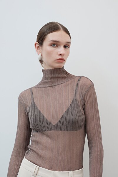 VATKALI Shiny transparan bluz - Premium Collection