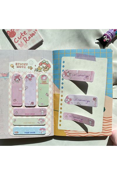 Wisevelya My Melody Stick Post-It Set