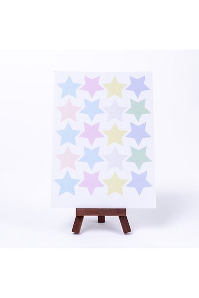 Bimotif Σετ αυτοκόλλητων A5 2 Φύλλων Colorful Star
