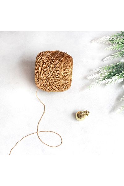 Bimotif Decorative Thin Glitter Rope, Gold 50 gr