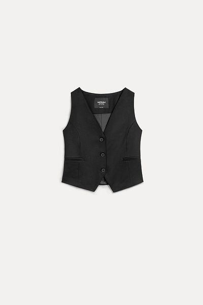 VATKALI Black Custom Made Vest