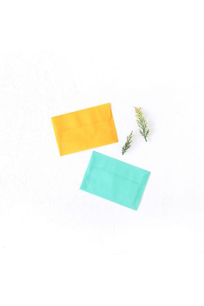 Bimotif Indian Yellow Transparent Envelope, 12x18 Cm 5 Pieces