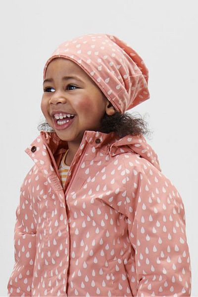 Tchibo Kids Girl Allover Printed Hat, Peach