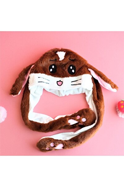 Piraye Hediyelik Eşya Misotrend Işıklı Oynar Kulaklı Peluş Figürlü Şapka