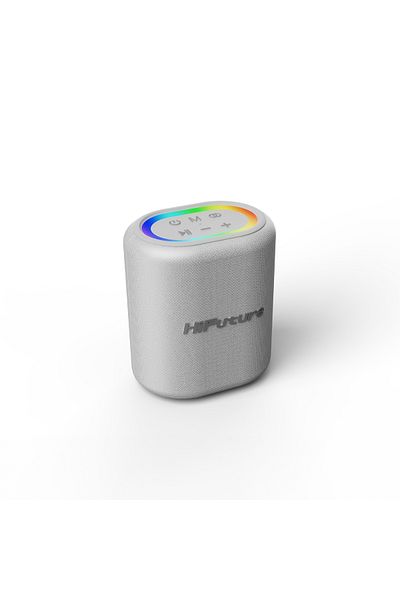HiFuture Vocalist 100 Wireless 25W Bt/Aux/Sd Card Input Tws Portable Karaoke Speaker with Microphone Silver