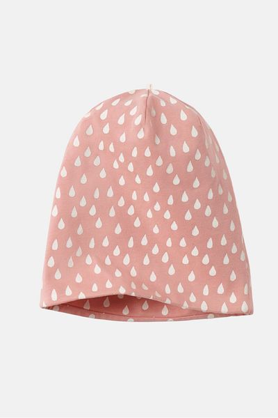 Tchibo Kids Girl Allover Printed Hat, Peach