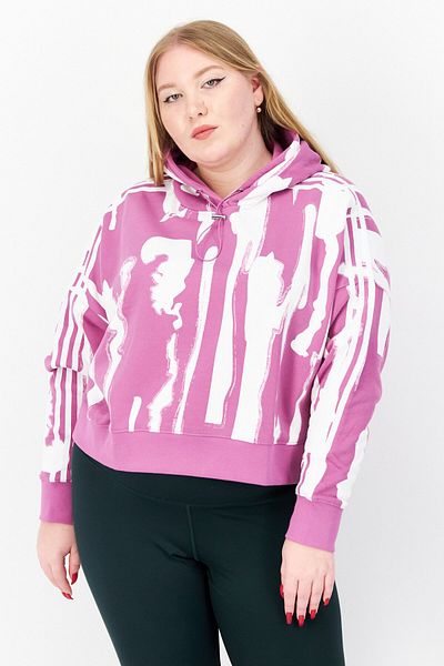 adidas Women Plus Size Outdoor Sports Hoodie, Purple