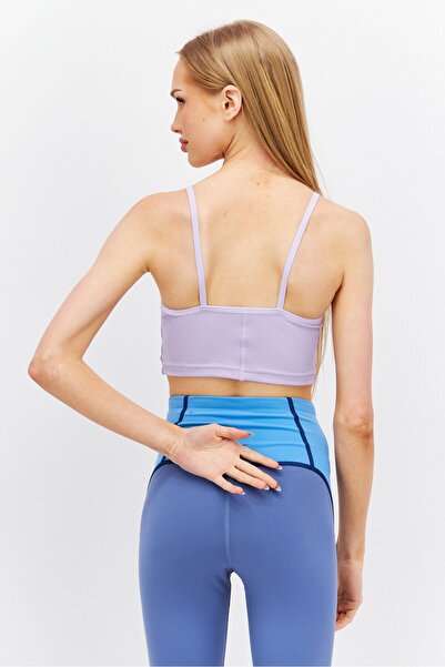 Reebok Women Sportswear Fit Sleeveless Training Bralette, Lavender