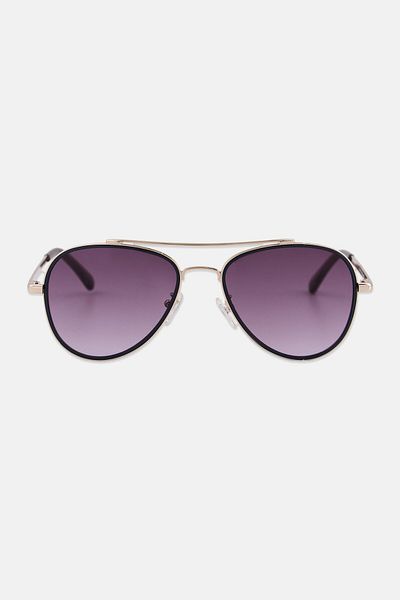 Kenneth Cole Men Kc2837 Pilot Aviator Sunglasses, Rose Gold