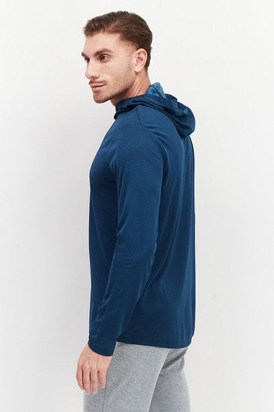 RBX Men Sportswear Fit Hooded Training Sweatshirt, Blue