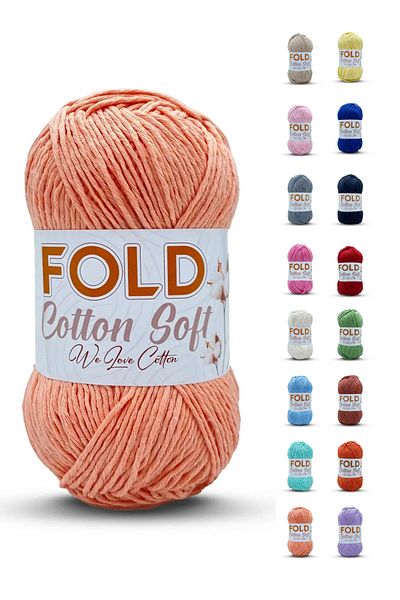 FOLD Salmon Cotton Thread 100 grams - Yarn Cotton Soft