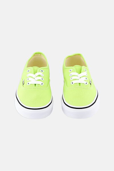Vans حذاء أطفال أصلي برباط للأولاد، لون أخضر ليموني