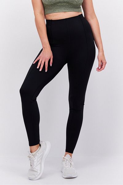 Calvin Klein بنطال رياضي ضيق للجري للنساء، أسود