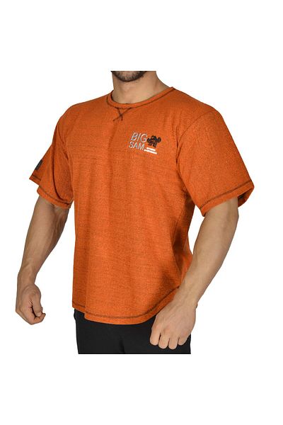 Big Sam Orange Rag Top Training T-Shirt - Big Sam 3198