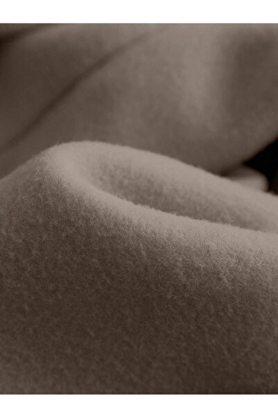 Deocept Γυναικείο φούτερ σε μπεζ αρκουδάκι με στάμπα με λαιμόκοψη