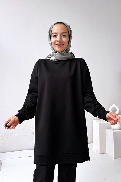 Ka Hijab Μαύρο φούτερ Basic