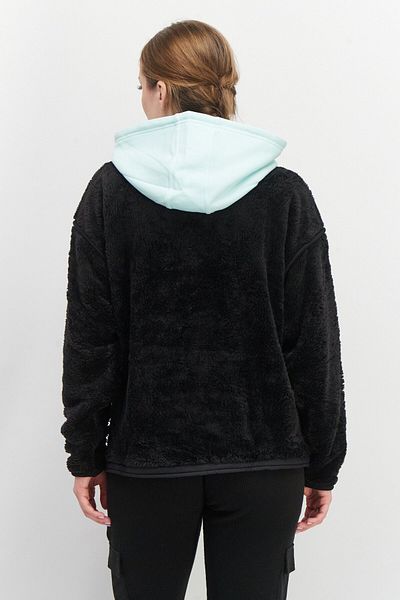 Adidas Originals Women Sportswear Fit Long Sleeves Brand Logo Hoodie, Black