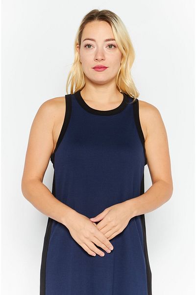 Esprit Women Textured Midi Dress, Navy