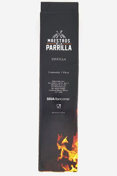 Maestros De La Parilla Soft,grip Stainless Steel Slotted Turner, Brown