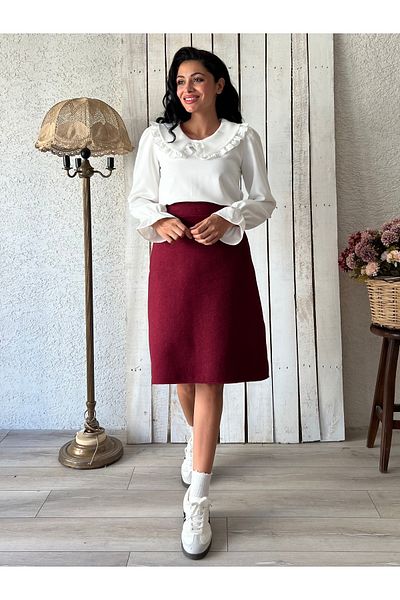 KÜÇÜĞÜM BUTİK Κοντή φούστα Claret Red
